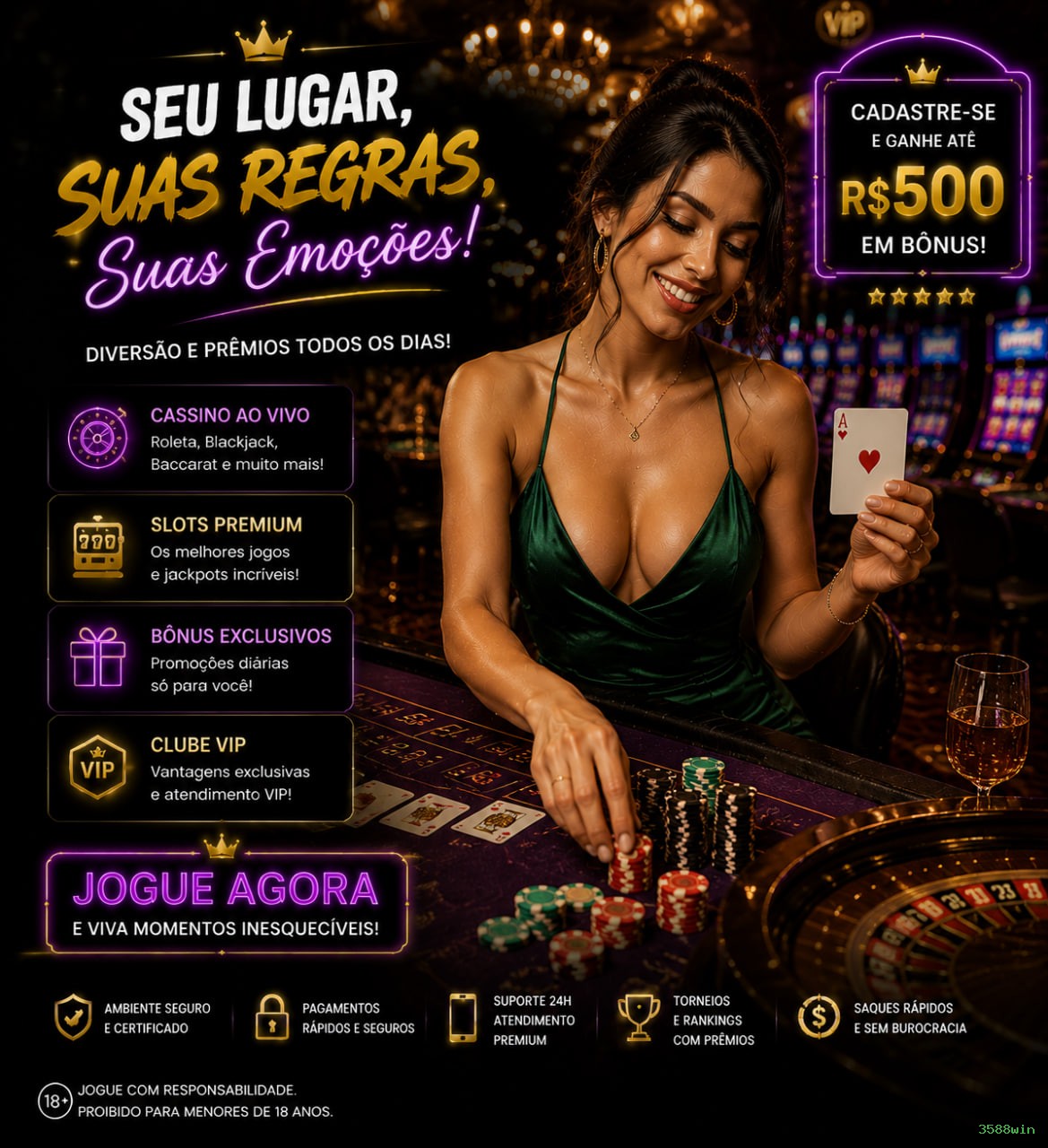 Slots com prêmios 3588win
